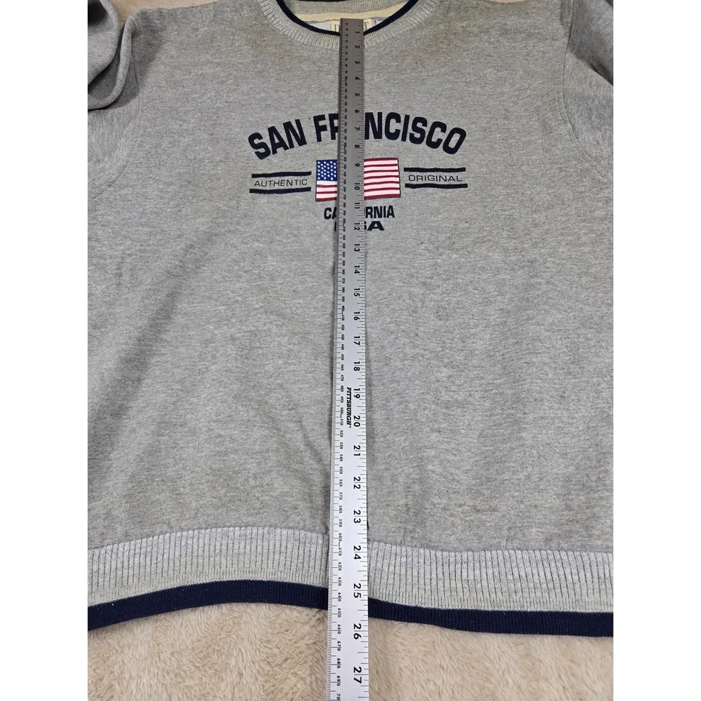 Vintage Diport San Francisco California USA Flag Graphic Sweatshirt Men's Size L